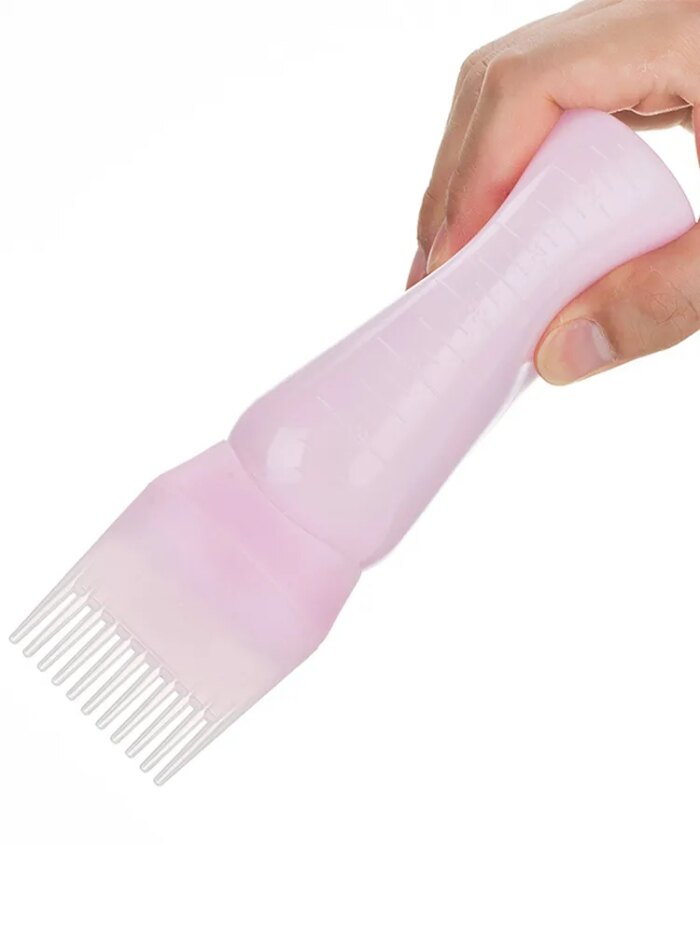 120ml Hair Dye Refillable Bottle Applicator Comb Multicolor Plastic Dispensing Salon Oil Hair Coloring Hairdressing Styling Tool Hair Care