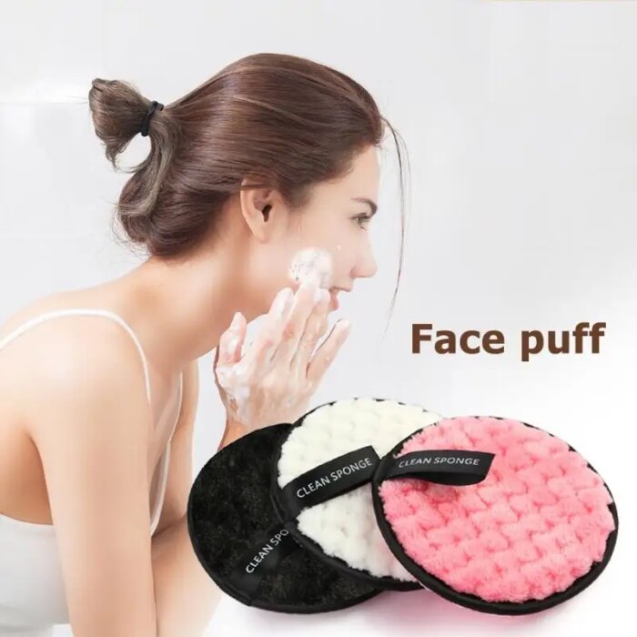 Soft Microfiber Beauty Bliss: 3/6pcs Reusable Makeup Remover Pads – Your Skin’s New Best Friend! Facial Care