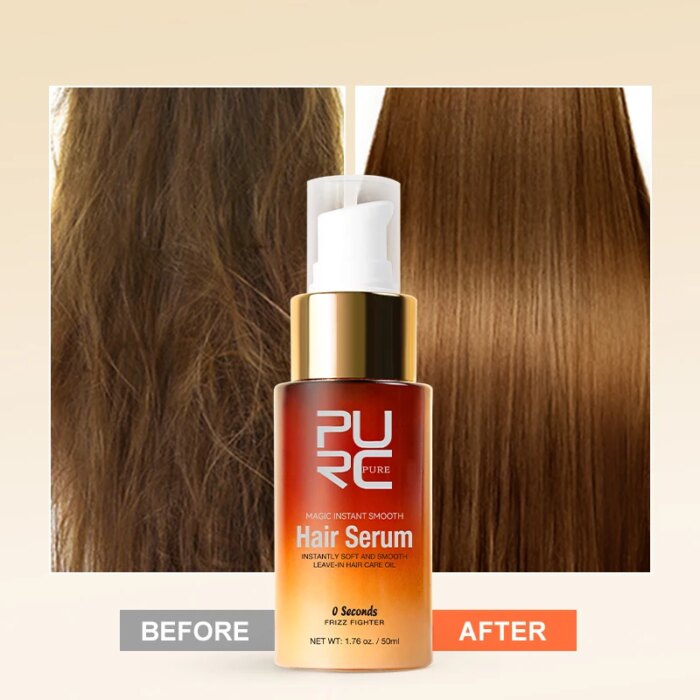 Magic Instant Smoothing Hair Serum – Repair Damaged, Frizzy, and Dry Hair with Professional Leave-In Hair Oil Treatment Hair Care