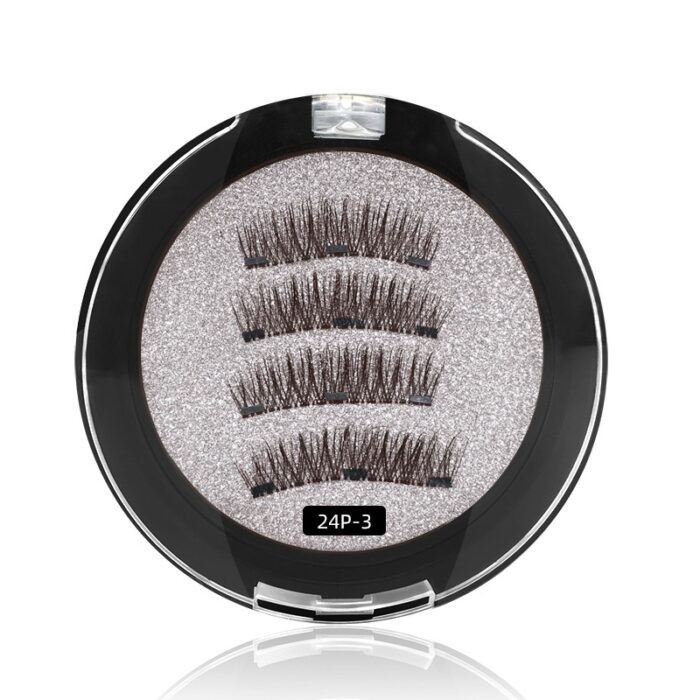 4pcs 3D Reusable No Glue Fake Eyelashes