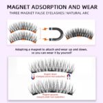 4pcs 3D Reusable No Glue Fake Eyelashes