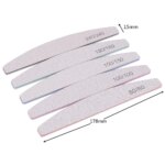 5/10Pcs Professional Nail File 100/180 Sandpaper Strong Thick Nail Files Sanding Half Moon Lime nail accessories and Tools Nail care