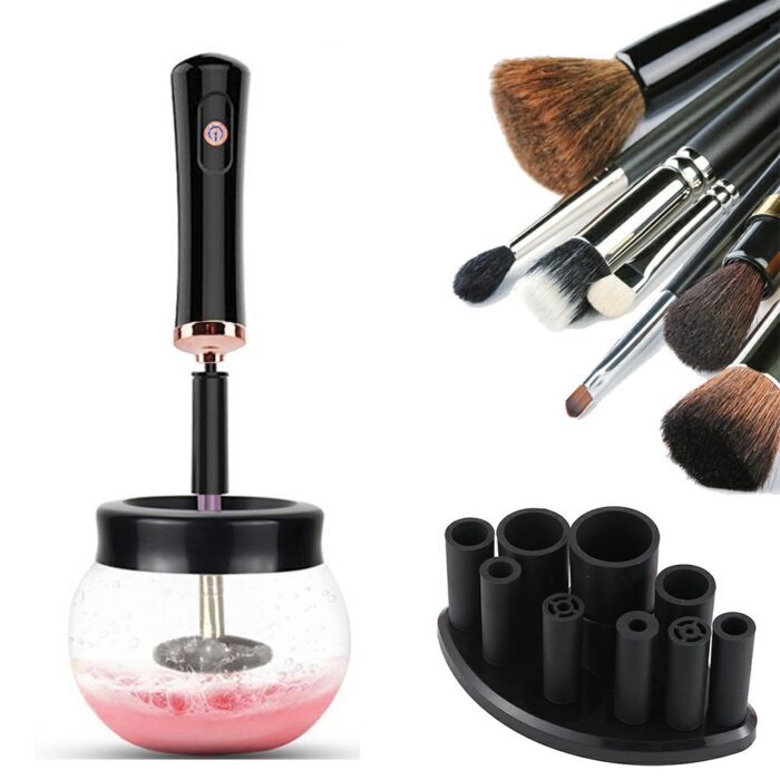 Electric Make up Brush Cleaner Dryer Set – Black