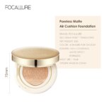 FOCALLURE Air Cushion Poreless BB Cream Waterproof Long Lasting Brighten Face Concealer Matte Foundation Cosmetics With Puff Facial Care