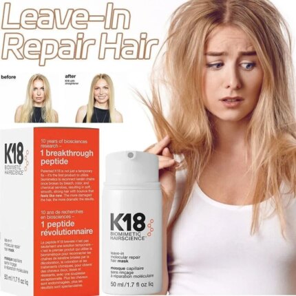 K18 50ml Leave-In Molecular Repair Hair Mask Damage Restore Soft Hair Deep Repair Keratin & Scalp Treatment Hair Care Condition Hair Care