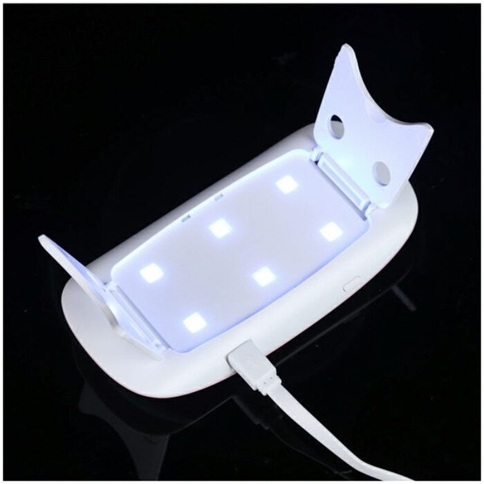 Portable Nail Lamp Dryer USB UV LED – White