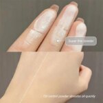 Pressed Powder Transparent White Brighten Oil Control Concealer Lasting Natural Face Makeup Setting Powder Waterproof Cosmetic Facial Care