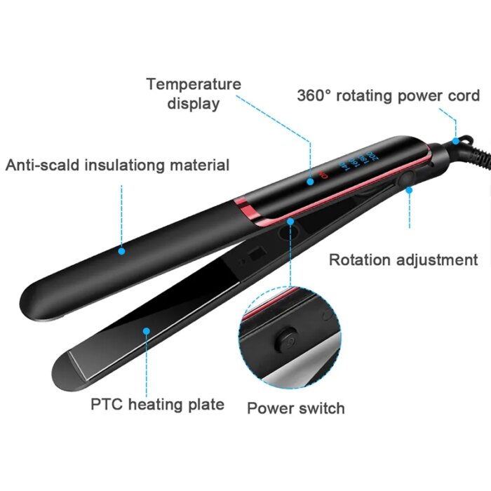 Professional Fast Heating Ceramic Hair Straightener