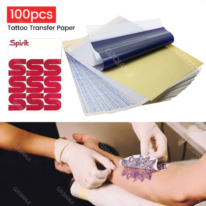 Professional Temporary Tattoo Stencil Maker 4-ply Transfer Paper Thermal Copier Paper Supplies A4 Size Paper Tattoos Maker Beauty Tools