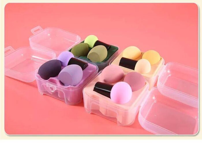 Puff Makeup Sponge 3pcs with Storage Box Facial Care