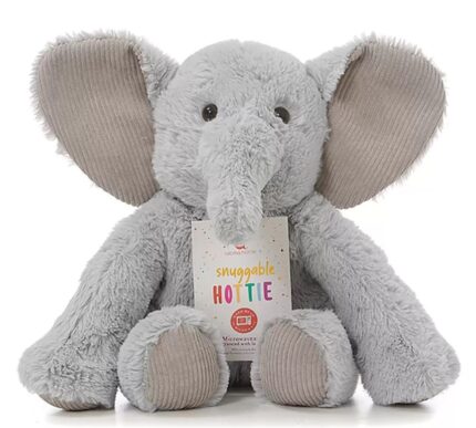 Snuggable Animal Hotties – Monkey, Elephant, Hippo