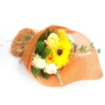 Standing Soap Flower Bouquet – Orange