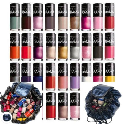 Maybelline Color Show Nail Polish Assorted Set Of 10 with Maybelline Bag