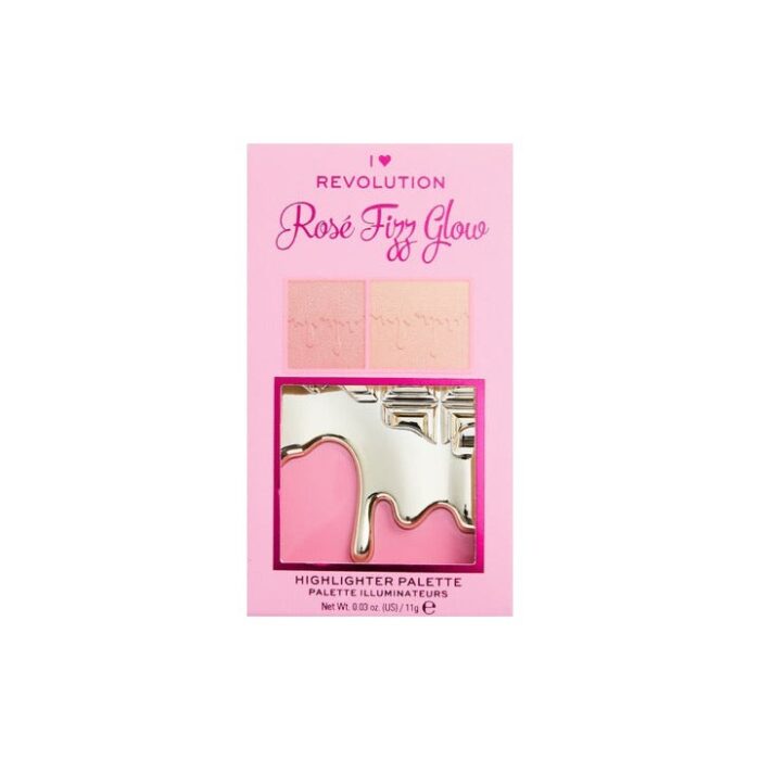 Revolution Mini Chocolate Rose Fizz Glow Highlighter Palette