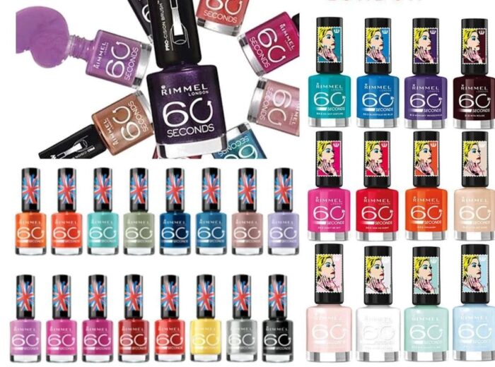 Rimmel London Assorted 60 Second Rita Ora Super Shine Nail Polish Pack Of 15